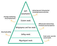Maslow's hierarchy of needs - image [3]adapted by Maria Elena Igarzabal